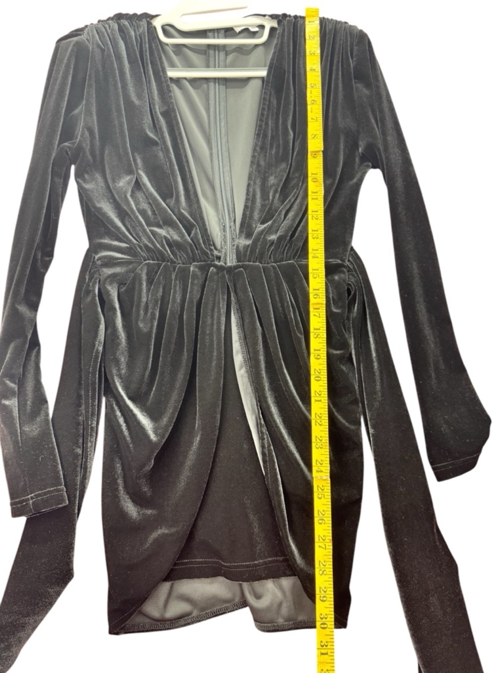 Yg Collection. Elegant Black Long Sleeve Dress — image 7 of 8